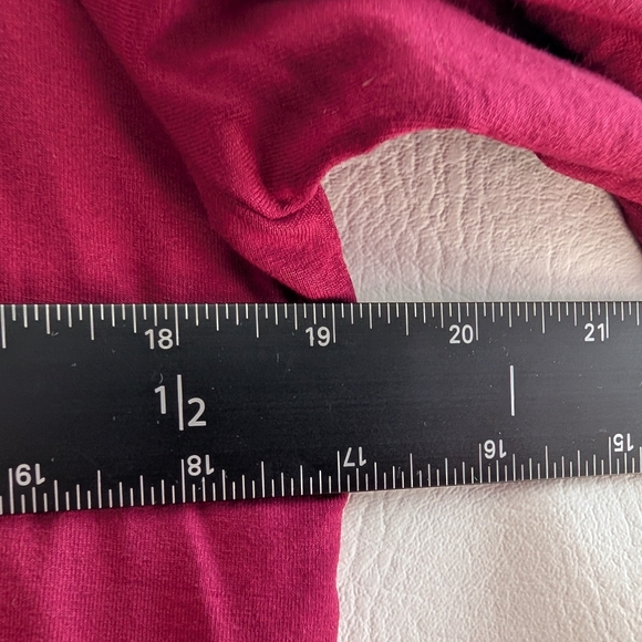 Eileen Fisher Hibiscus Mock Neck Caftan Slit Side Pullover Top Long Sleeves - M - Picture 11 of 14